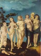BALDUNG GRIEN, Hans The Seven Ages of Woman ww USA oil painting artist
